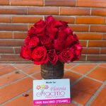 Bola de rosas rojas